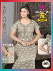Pink Lady Women Night Gown Ahmedabad