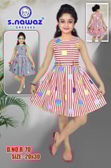 S. Nawaz Girls Top Set Metia bruz