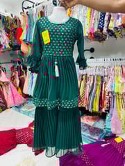 N.B Rana Girls Frock Metia bruz